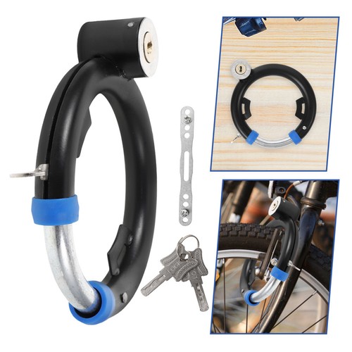 Compact black bike lock heavy - black,